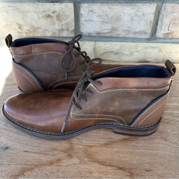 Freeman 1921 Brent Chukka Brown Mens Boots Size 9W - Picture 7 of 12